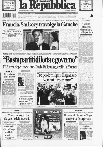 Il lunedì de La repubblica